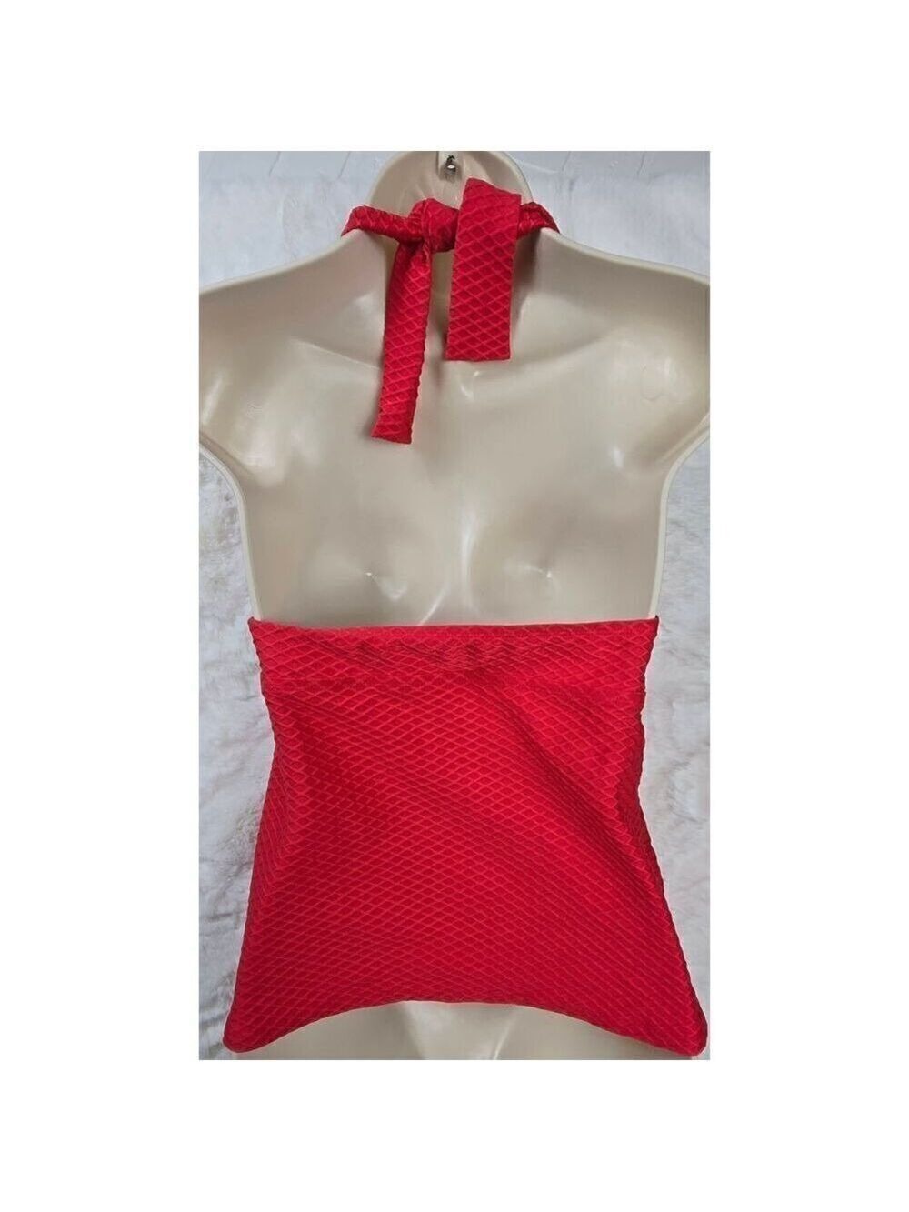 Athena Red Halter Tankini Size Small - Picture 3 of 5